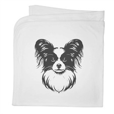 'Papillon Dog' Cotton Baby Blanket / Shawl BY00036863 