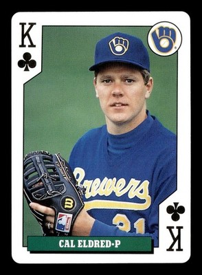 1992 Bicycle Rookies Playing Cards King of Clubs Cal Eldred RC B190