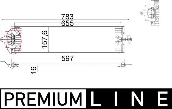 Mahle Clc 49 000P ÖLküHler, Automatikgetriebe FüR Audi,Porsche,Vw-image