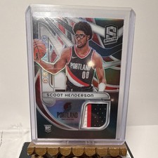 Panini Spectra 2023-24 Aspiring Patches Scoot Henderson Rookie MEM /149 ASP-SCO