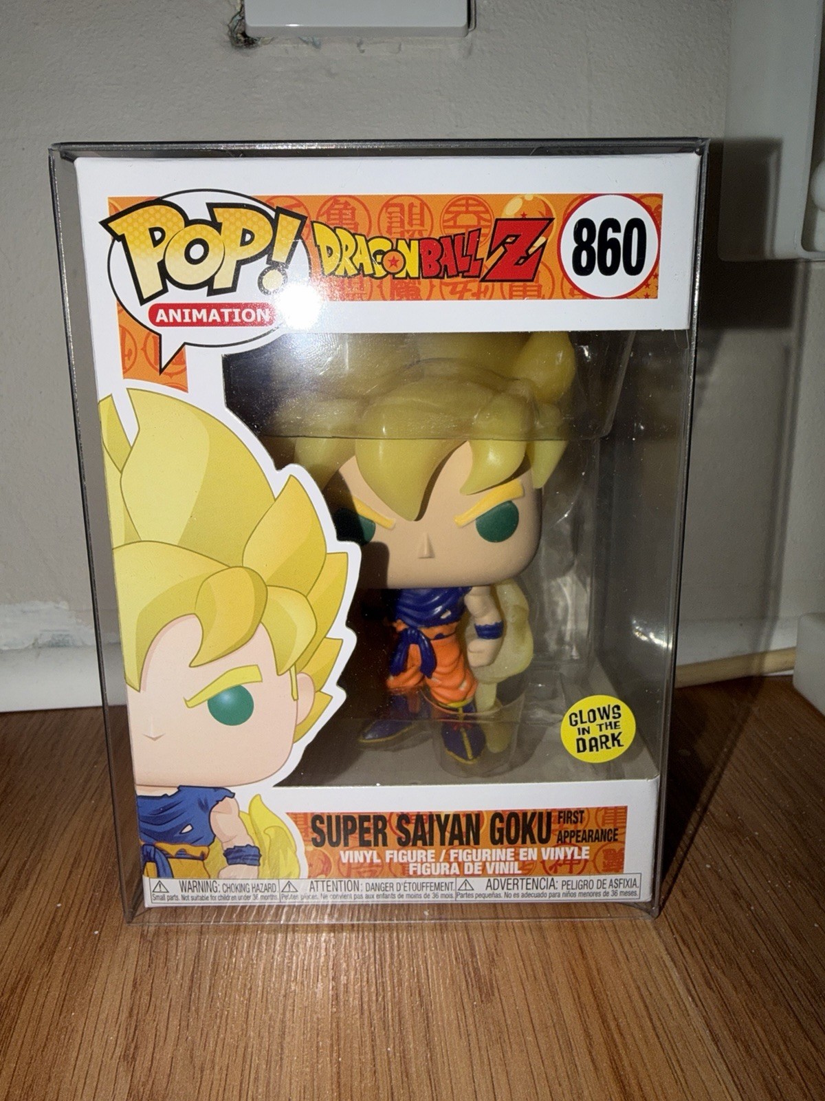 Super Sayian Goku First Appearance Funko Pop 860 Glow In The