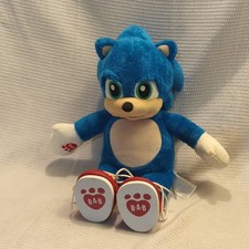 Sonic The Hedgehog Movie 2019 Build A Bear Plush Toy Stuffed Animal w/ Shoes