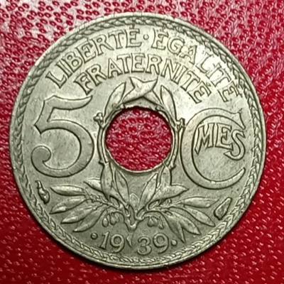 5 Centimes .1939. Lindauer Magnifique !!! - Photo 1/2