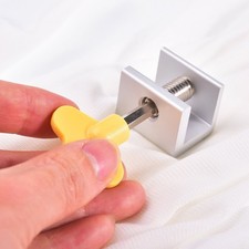 8 Sets Adjustable Window Locks Aluminum Alloy Sliding Lock For Vertical