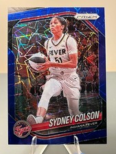 2025 Panini WNBA Prizm Blue Velocity Prizm #1 Sydney Colson Indiana Fever
