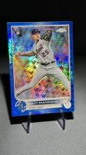 Matt Manning 2022 Topps Chrome Logofractor #34 Blue Refractor 37/150 Color Match