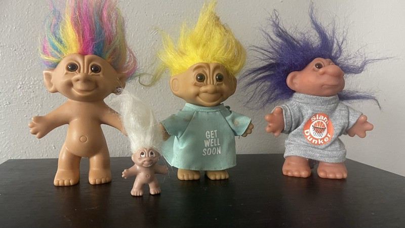 4 Vintage Russ Dam Bright Of America Trolls