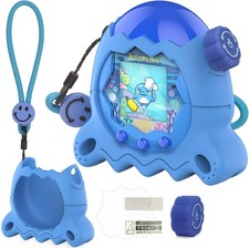 Silicone Case for Tamagotchi Paradise with Button Cap, Protective Cover with Scr
