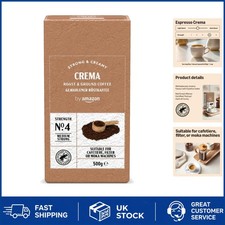 Delightful Ground Espresso Crema - 500g Medium Roast, Rainforest Certified 17.98 per kilo