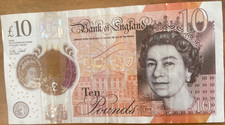 ELIZABETH 2ND £10 NOTE PREFIX AA45 725073 EARLY NUMBER IN USED CONDITION