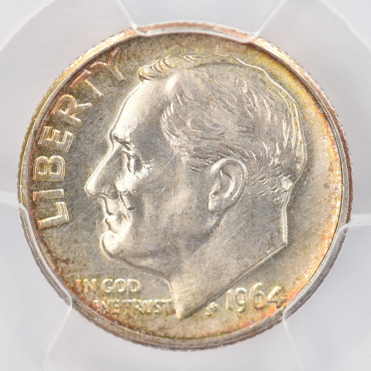 25+ MS 64 Graded 1964 Roosevelt Dimes (1946-Now) for sale