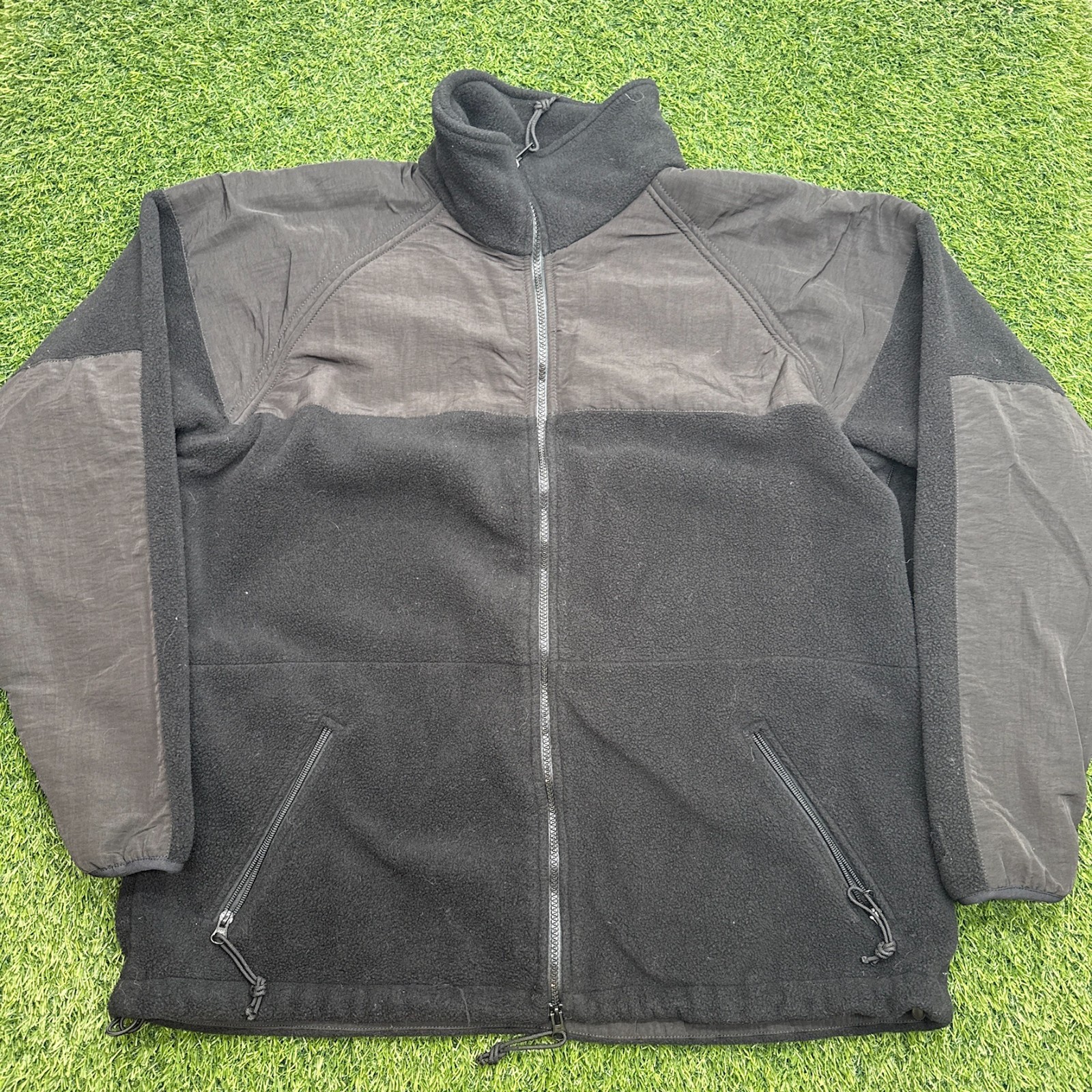 Polartec 300 Cold Weather Synthetic Fleece Mens Large L Full Zip Black Gen III 3