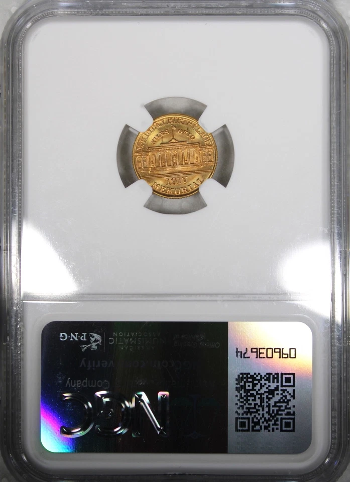 1917 McKinley Commemorative Gold Dollar NGC MS66 Toned - Image 3 of 4