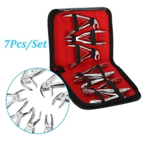 Kids Dental Extraction Forceps Curved Root Elevator Teeth Plier Tool