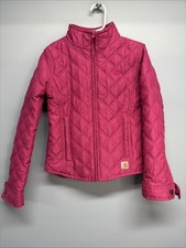 Carhartt Girl s Lightweight Quilted Jacket Size XS 6 Dark Fuchsia Pink/Lined