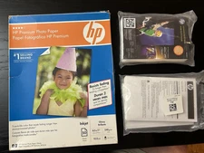 HP Photo Paper Misc.  Open Box - 129 sheets - 4" x 6" ,  25 sheets - 8.5" x 11"