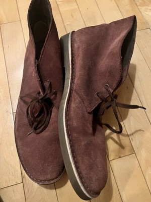 Clarks Chukka Burgundy Suede Desert Boots Mens # 15522 Size 11.5 M