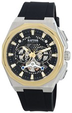 Raptor Herren Automatikuhr mit Silikonarmband Neu