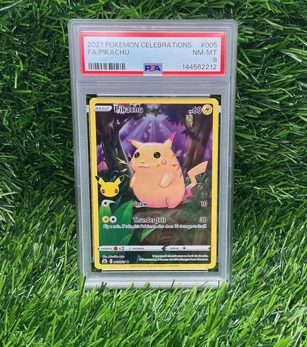 2021 Pokemon Celebrations FA Pikachu Psa 8