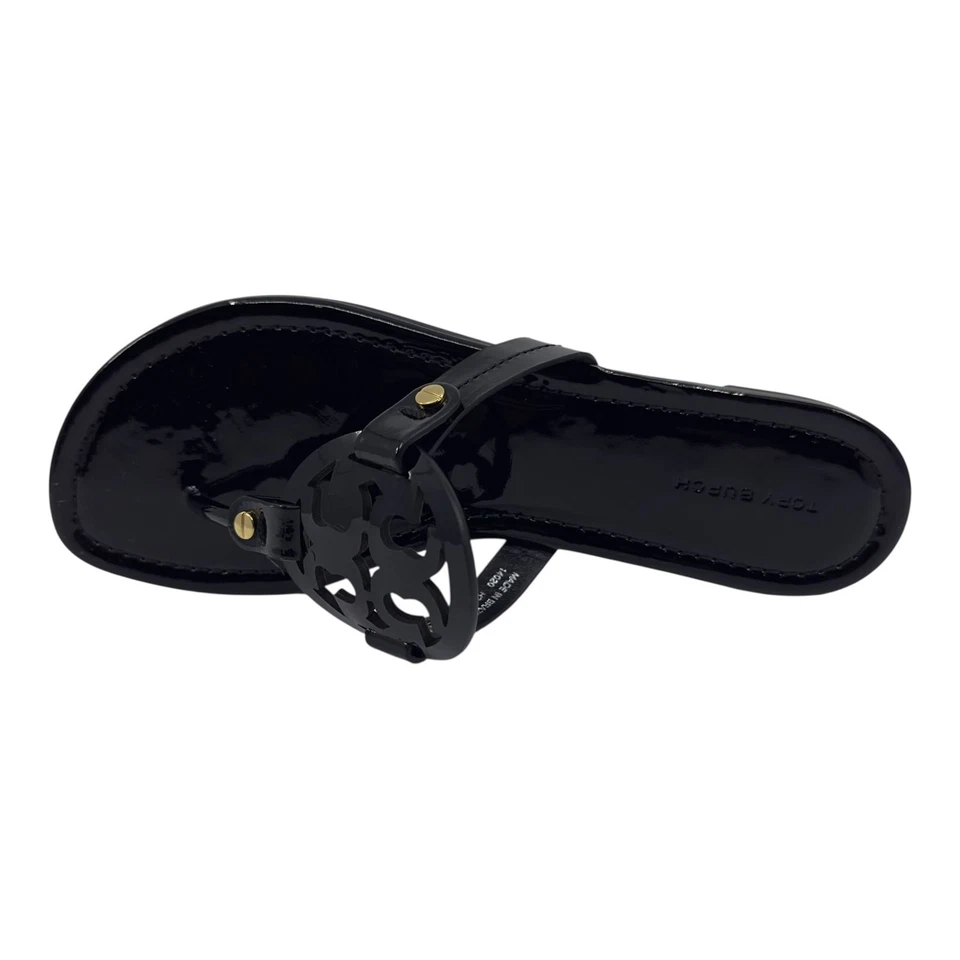 Tanga de charol negra perfecta para mujer Tory Burch Miller Foto 4 de 4