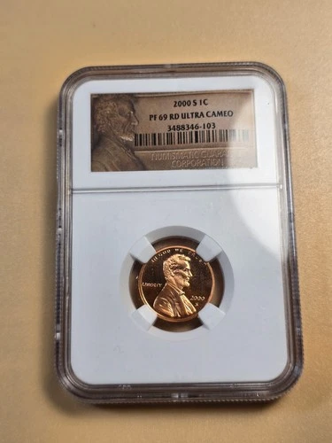 2000-S – NGC PF69 RD Ultra Cameo Proof Lincoln Shield Cent