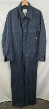 Men's US Size 46L Work Long Sleeved Blue Coveralls