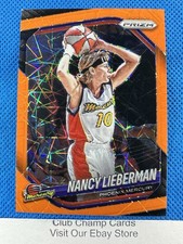 2025 #34 Nancy Lieberman Panini Prizm WNBA Orange Velocity Prizm Mercury
