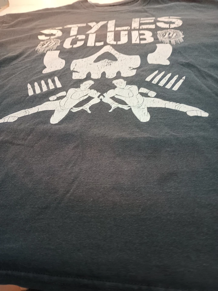 (1) Camisa PO AJ Styles Bullet Club Styles Club 2XL Muy Rara WWE Nueva Japón Pro. Foto 3 de 4