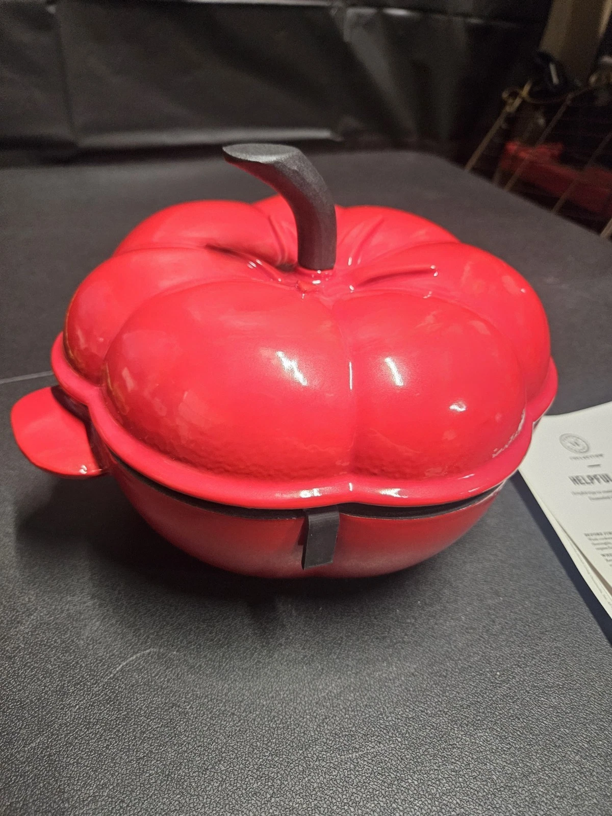 Martha Stewart Tomato Shaped Cast Iron Dutch Oven 2 Qt Casserole New No Box MINT
Opens in a new wind
