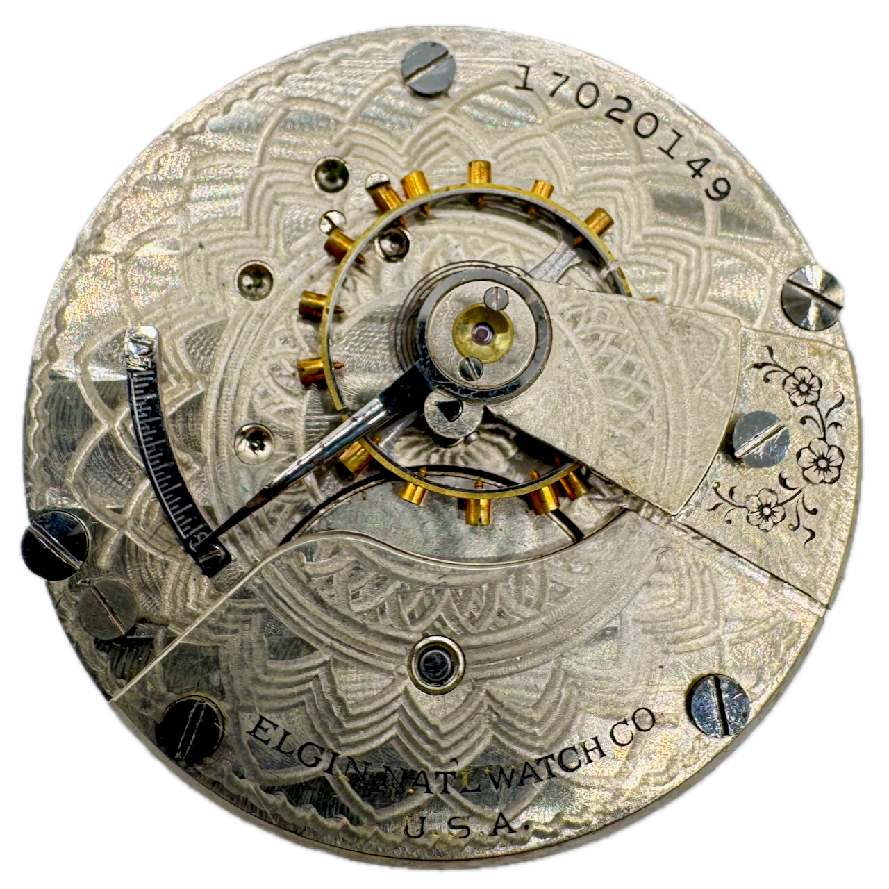 Antique 1913 Elgin 7 Jewel 18s Mechanical Pocket Watch Movement 288 USA