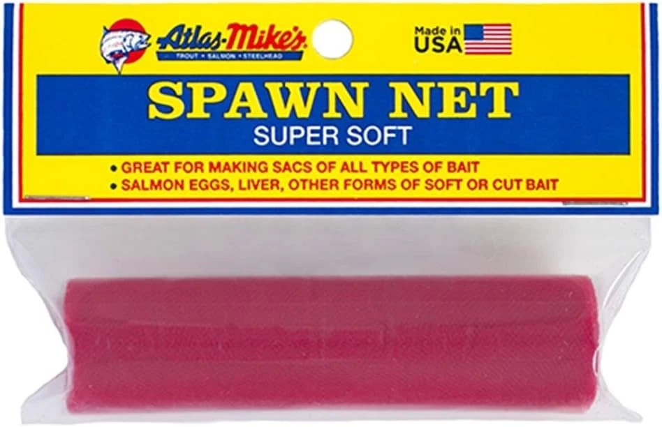 atlas fishing net ammo Mike's Super Soft Spawn - Premium Bait Holder for Salmon Eggs, Liver, Cut Bait, Roe Sacks - Durable Nylon Mesh, Easy-Tie Design, USA-Made Quality This clear ATLAS Carp Fishing Landing Net