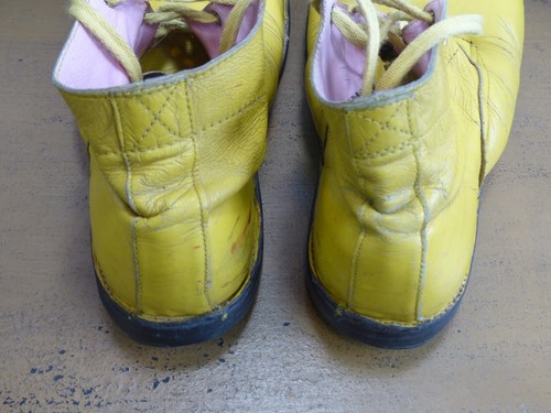 1940-50s Leather Clown Shoes custom made 1-of-a-kind 14" long women's size 8 - Picture 14 of 21