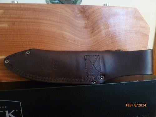 Buck BU663 Alpha Guide BRS Pro Knife Richlite Handle with Leather Sheath NIB - Picture 14 of 16