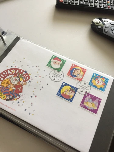 Isle of Man Stamps 2002 FDC Christmas  First Day Cover Unaddressed