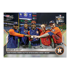 Houston Astros First Combined World Series No Hitter MLB TOPPS NOW 1150 In Hand