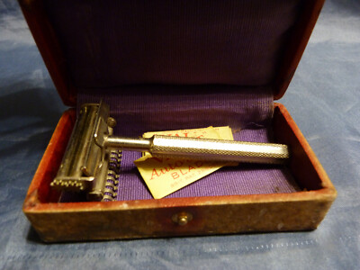 ALTES RASIERMESSER VALET AUTO STROP MIT 5 KLINGEN - OLD RAZOR.