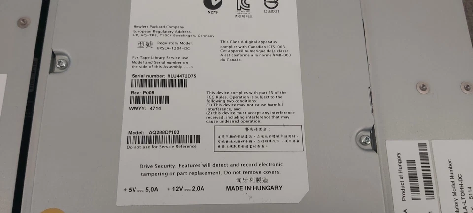 HP AQ288D#103 Ultrium BRLSA-1204-DC C0H27A lote de 2 Faça Ofertas! - Imagem 2 de 3