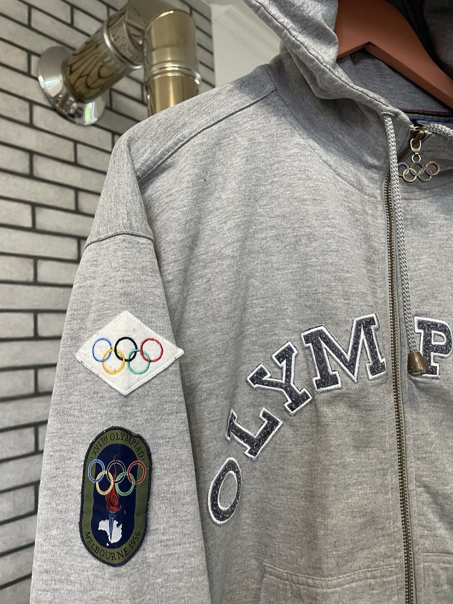 Mens Vintage Rare Adidas Olympic Games Melbourne 1956 Zip