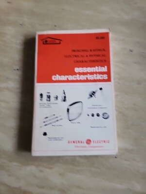 General Electric Essential Characteristics Principle Ratings Electrical 