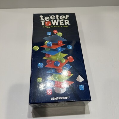 Teeter Tower: A Dicey Dexterity Game By Gamewright 2022 Ages 8+ NEW