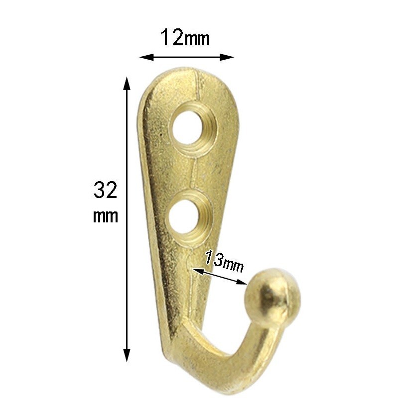 10x Coat Hooks Vintage Wall Mounted Cast Antique Hook Door Robe Clothes