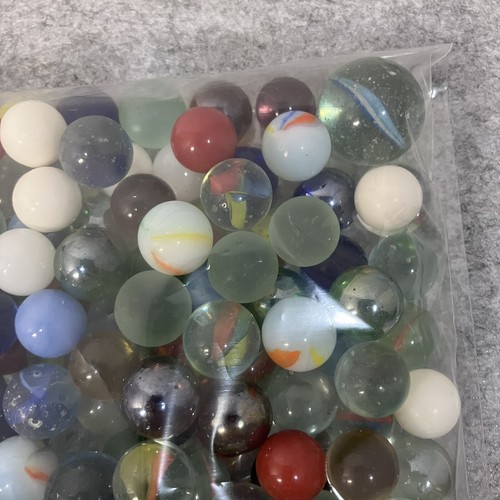 Vintage CatEye, Milk Glass Etc. Glass Marbles At Least One Shooter Marble 1+lb - Picture 2 of 4