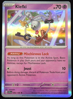 klefki pokemon card price 96/198 Scarlet & Violet Base [metal] x2 Retreat Cost Pokemon Scarlet & Violet Base