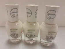 (3) Sally Hansen Pure #105 Light Lychee Nail Polish 3 bottle lot NEW