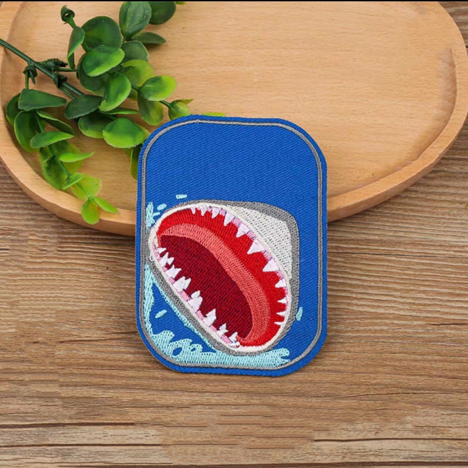 Shark Embroidered Patch Sew/Iron On 3629