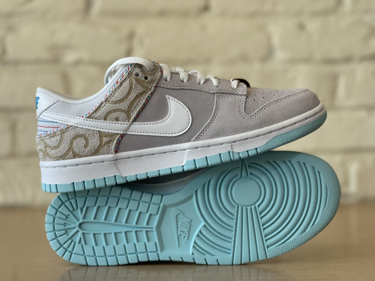 Nike Dunk Low Retro SE Barbershop Iris White Red DH7614-500
