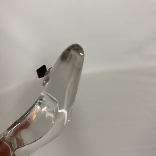 mini art glass shoe with heels and red stone design , unknown type of glass - Picture 12 of 12