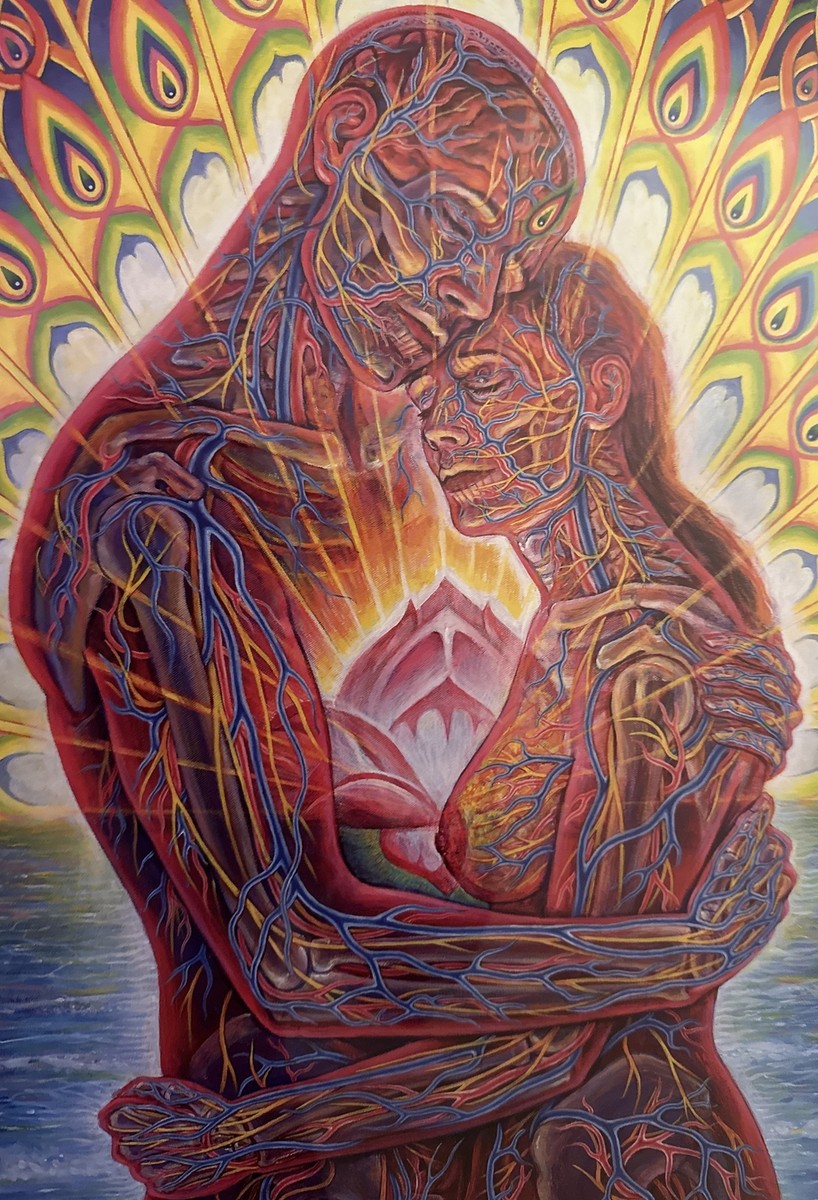 SIGNED FRAMED Alex Grey Ocean of Love Bliss 2014 Fine Art Poster