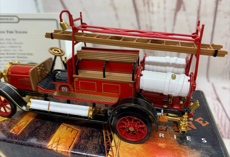 MATCHBOX Models of Yesteryear 1912 Mercedes-Benz Fire Engine 1:43 YFE20-M w/COA - Image 3 of 4