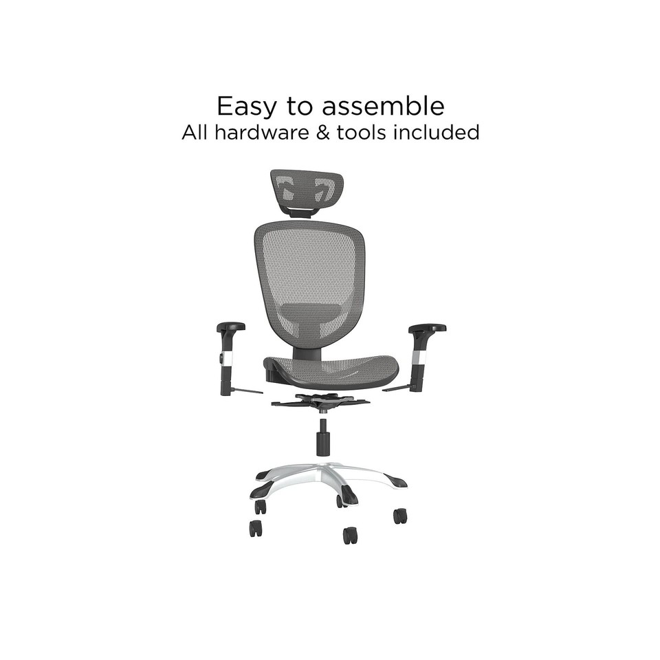STAPLES FlexFit Hyken Mesh Task Chair Adjustable with Lumbar, Arm and